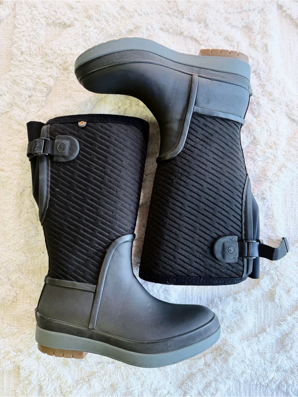 BOGS Crandall II Tall Adjustable Black Waterproof Winter Boots Women’s 6